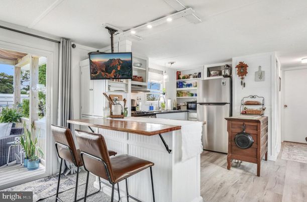 Interior, Kitchen, Wood Texture Flooring