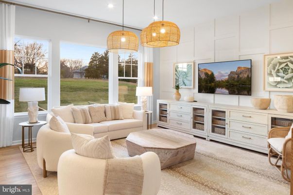 Interior, Living room, Pendant Lights, Wood Texture Flooring