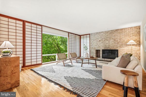 Fireplace, Interior, Living room, Stone Walls, Wood Texture Flooring