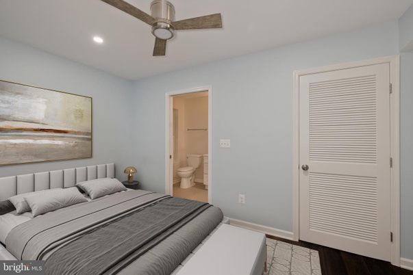 Bathroom, Bedroom, Interior, Recessed Lighting, Wood Texture Flooring