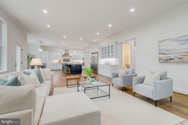 Interior, Kitchen, Living room, Pendant Lights, Recessed Lighting, Stainless Steel Appliances, Wood Texture Flooring
