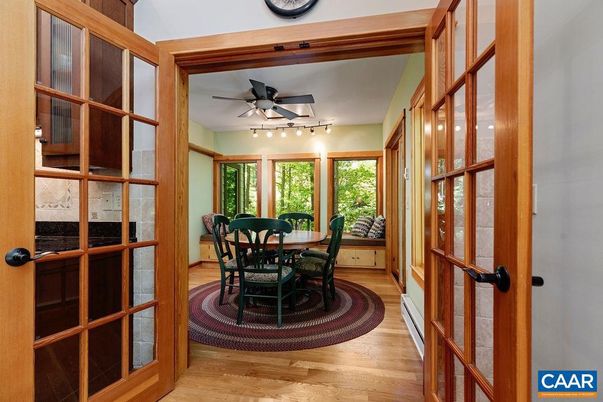 Dining room, Interior, Wood Texture Flooring