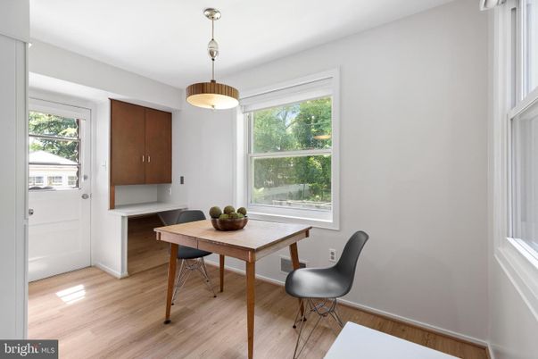 Home Office, Interior, Pendant Lights, Wood Texture Flooring