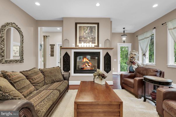 Fireplace, Interior, Living room, Pendant Lights, Recessed Lighting