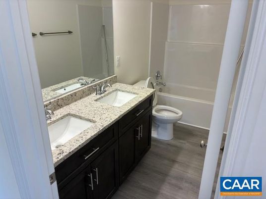 Bathroom, Dual Sink Vanities, Interior, Wood Texture Flooring