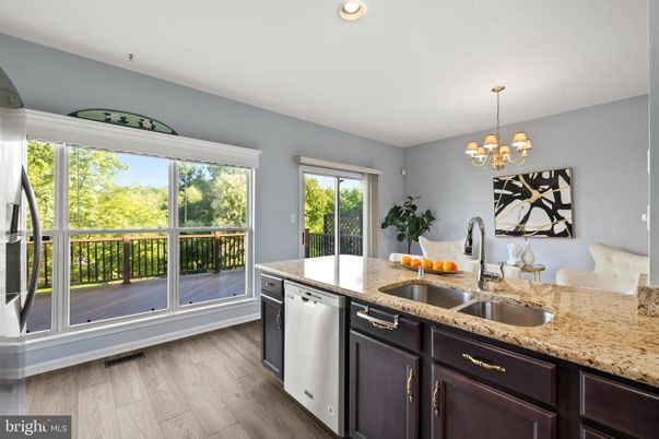 Chandelier, Interior, Kitchen, Recessed Lighting, Wood Texture Flooring