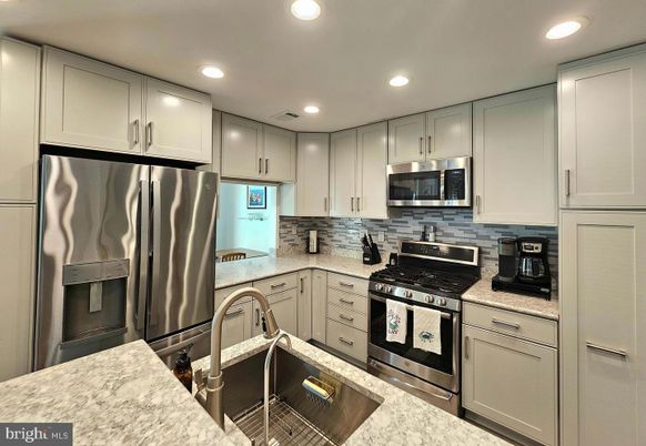 Interior, Kitchen, Recessed Lighting, Stainless Steel Appliances