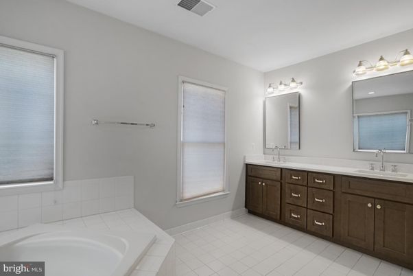 Bathroom, Dual Sink Vanities, Interior, Tile Countertops
