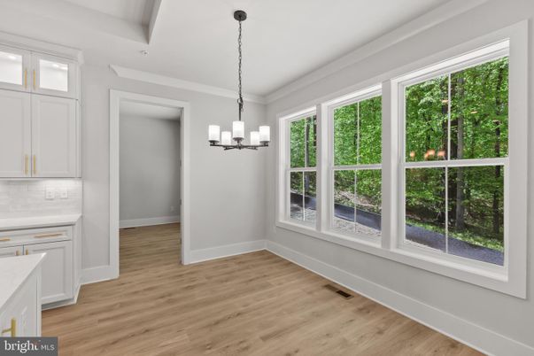 Chandelier, Empty room, Interior, Pendant Lights, Wood Texture Flooring