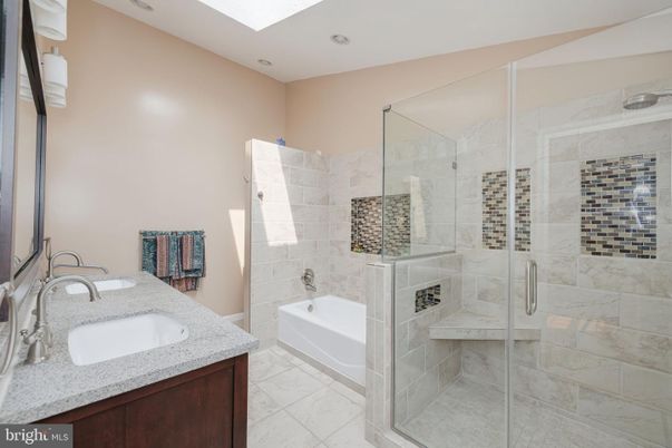 Bathroom, Glass Shower, Interior, Marble, Recessed Lighting