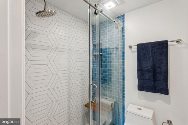 Bathroom, Glass Shower, Interior, Tile Countertops