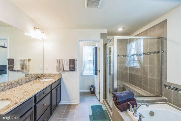 Bathroom, Dual Sink Vanities, Glass Shower, Interior