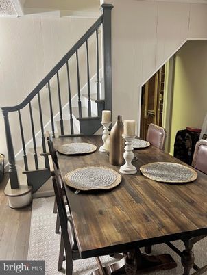 Dining room, Interior, Wood Texture Flooring