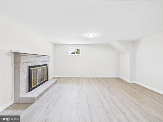 Empty room, Fireplace, Interior, Wood Texture Flooring