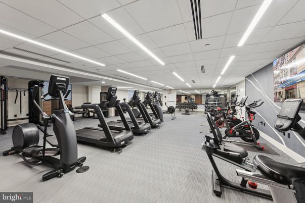 Fitness Equipment, Gym, Interior, Recessed Lighting