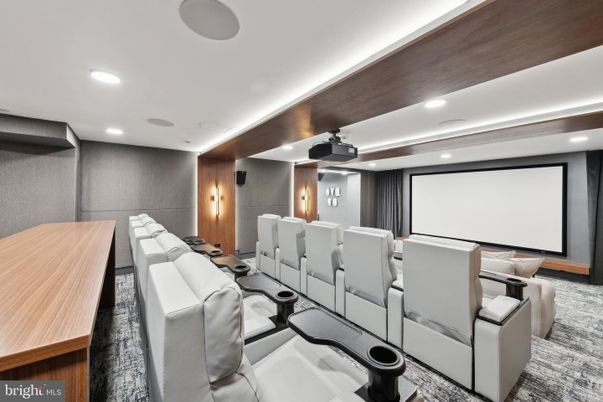 Home Theatre Room, Interior, Projection Screen, Recessed Lighting, Theatre Room