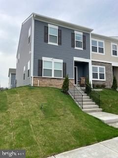 Attached, Exterior, Facade, Rowhouse