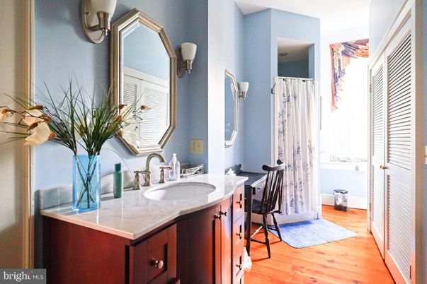 Bathroom, Interior, Wood Texture Flooring