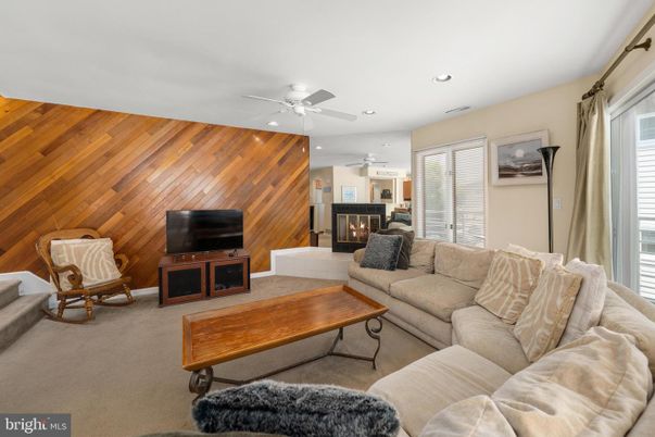 Fireplace, Interior, Living room, Recessed Lighting, Wooden Ceilings, Wooden Walls