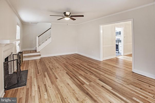 Empty room, Fireplace, Interior, Wood Texture Flooring