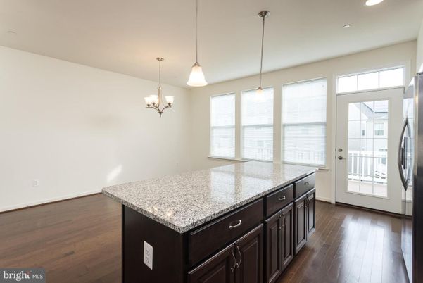 Chandelier, Interior, Kitchen, Pendant Lights, Recessed Lighting, Wood Texture Flooring