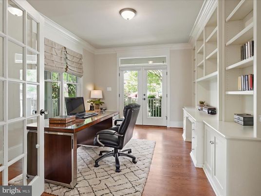 Home Office, Interior, Wood Texture Flooring