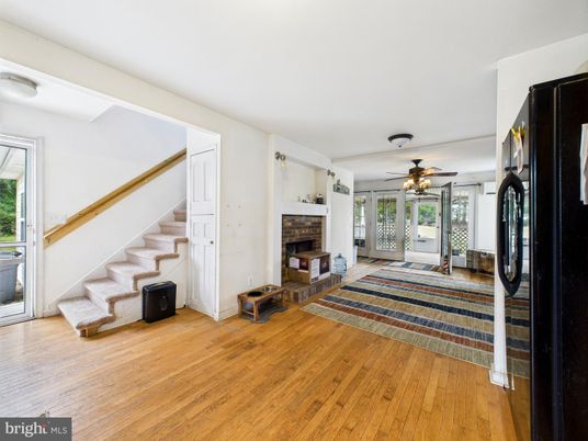 Fireplace, Interior, Wood Texture Flooring