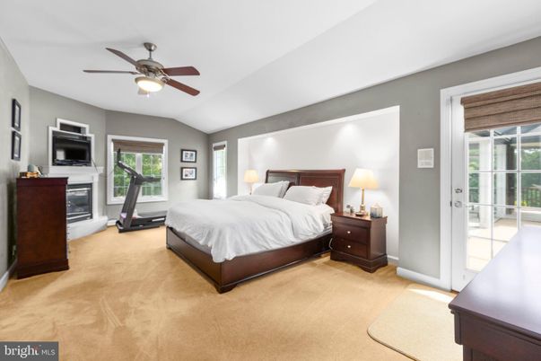 Bedroom, Fireplace, Fitness Equipment, Interior