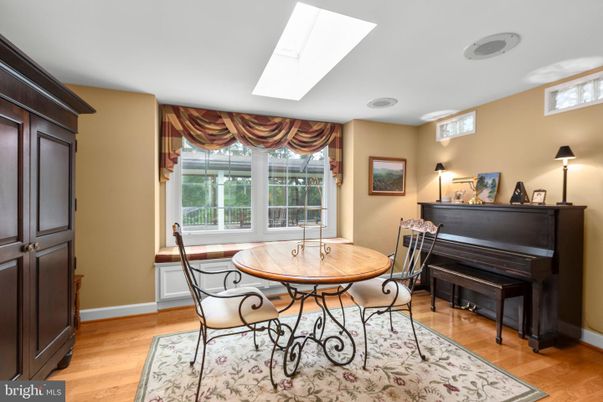 Dining room, Interior, Piano, Wood Texture Flooring