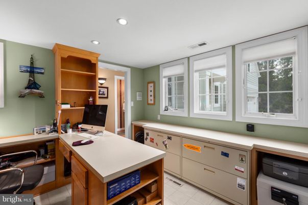 Home Office, Interior, Recessed Lighting