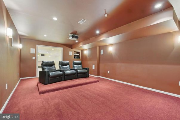 Home Theatre Room, Interior, Recessed Lighting, Theatre Room