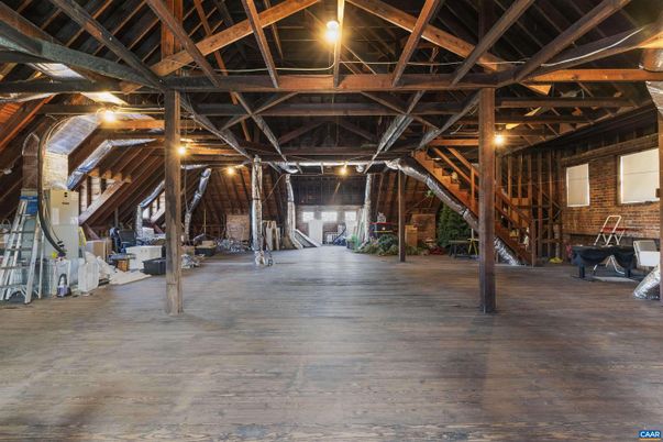Interior, Stone Walls, Wooden Beams