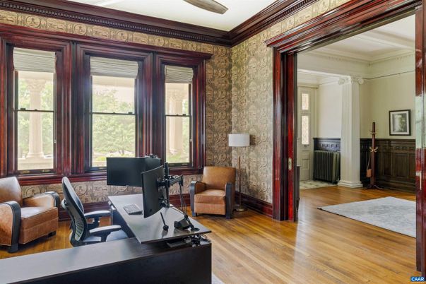 Home Office, Interior, Wood Texture Flooring