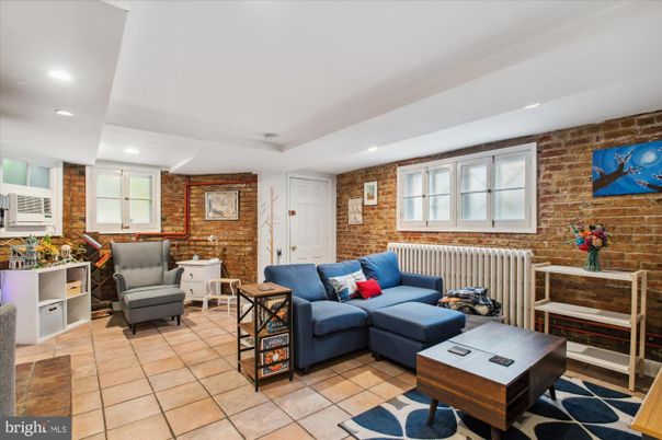 Interior, Living room, Recessed Lighting, Stone Walls