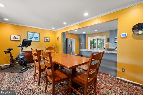 Dining room, Fitness Equipment, Interior, Recessed Lighting