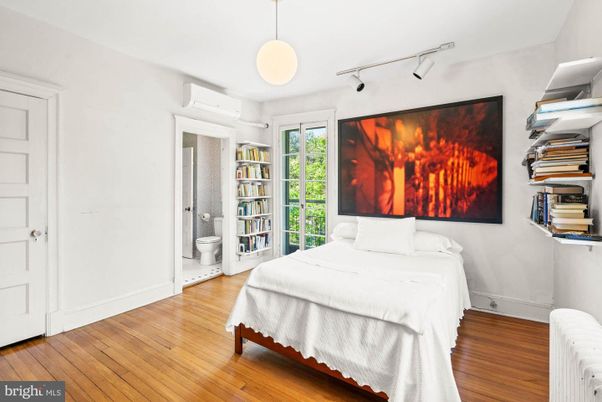Bedroom, Interior, Pendant Lights, Wood Texture Flooring
