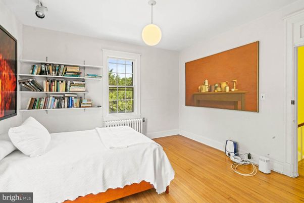 Bedroom, Interior, Pendant Lights, Wood Texture Flooring