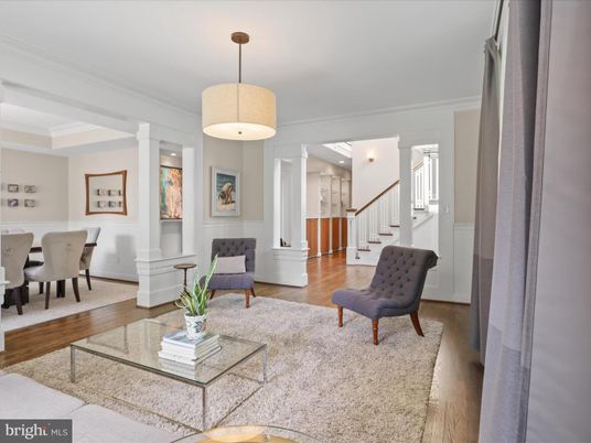 Dining room, Interior, Living room, Pendant Lights, Wood Texture Flooring