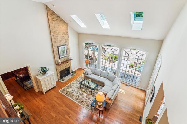 Fireplace, Interior, Living room, Stone Walls, Wood Texture Flooring
