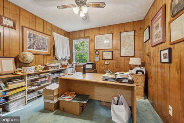 Home Office, Interior, Wooden Walls