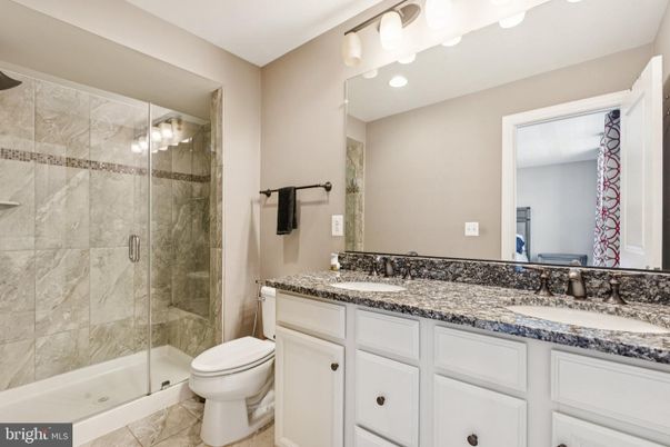 Bathroom, Dual Sink Vanities, Glass Shower, Interior