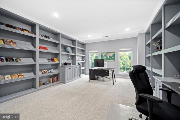Home Office, Interior, Recessed Lighting