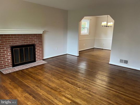 Empty room, Fireplace, Interior, Wood Texture Flooring