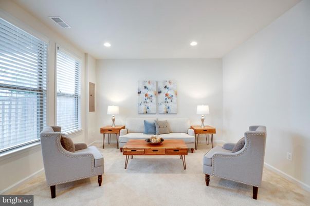 Interior, Living room, Recessed Lighting