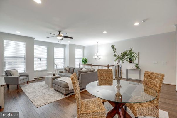 Chandelier, Dining room, Interior, Living room, Recessed Lighting, Wood Texture Flooring