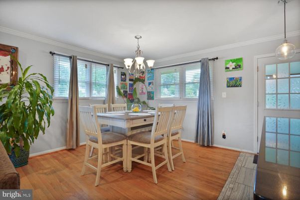Chandelier, Dining room, Interior, Pendant Lights, Wood Texture Flooring
