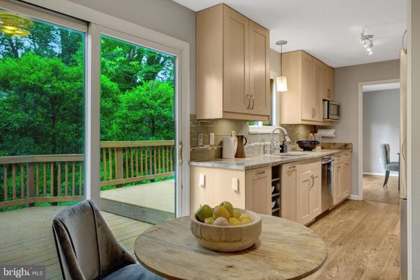 Interior, Kitchen, Pendant Lights, Wood Texture Flooring