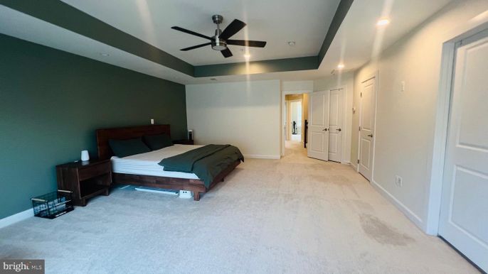 Bedroom, Interior, Recessed Lighting