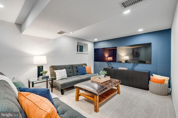 Interior, Living room, Recessed Lighting
