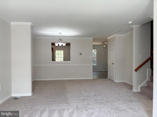 Chandelier, Empty room, Interior